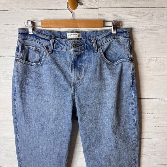 Abercrombie & Fitch Jeans Womens Size 32 Reg The 90s Straight Mid Rise Denim - Picture 7 of 16